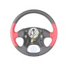 Genuine VW Steering Wheel (Leather) Satin Black/Flash Red - 1H0419091AMEQZ
