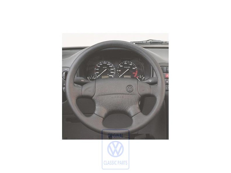 Genuine VW Steering Wheel Satin Black - 1H0419091AQ01C