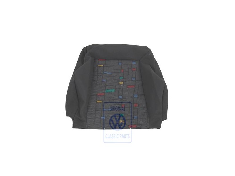 Genuine VW Backrest Cover Cloth With Backrest Pocket Off-Black - 1H0881805DCFVF