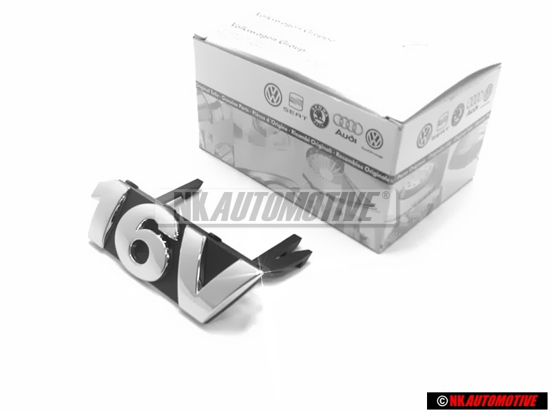 Genuine VW 16V Front Grill Badge Emblem Chrome - 6X0853679 FDY