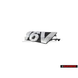 Genuine VW 16V Front Grill Badge Emblem Chrome - 6X0853679 FDY