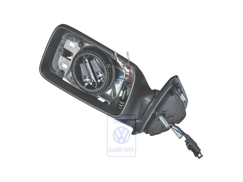 Genuine VW Exterior Mirror Housing Satin Black - 1H1857507A 01C