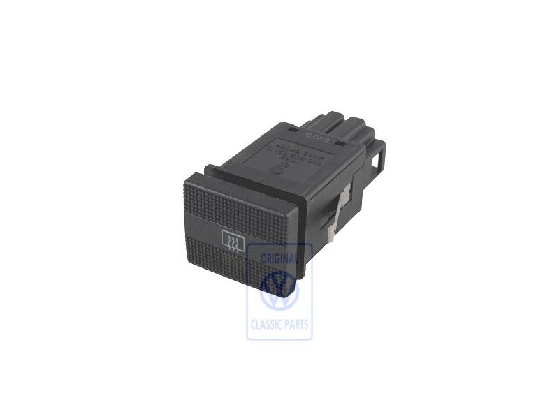 Genuine VW Switch For Heated Rear Window Satin Black - 1H0959621B 01C