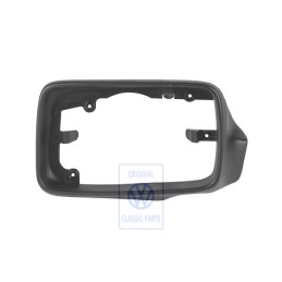 Genuine VW Bezel For Exterior Mirror Satin Black - 1H0858553B 01C