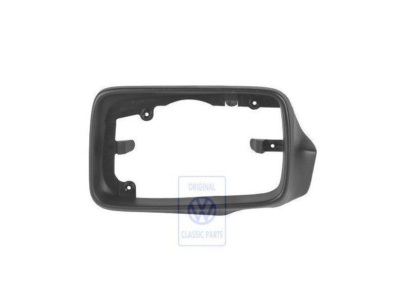 Genuine VW Bezel For Exterior Mirror Satin Black - 1H0858553B 01C