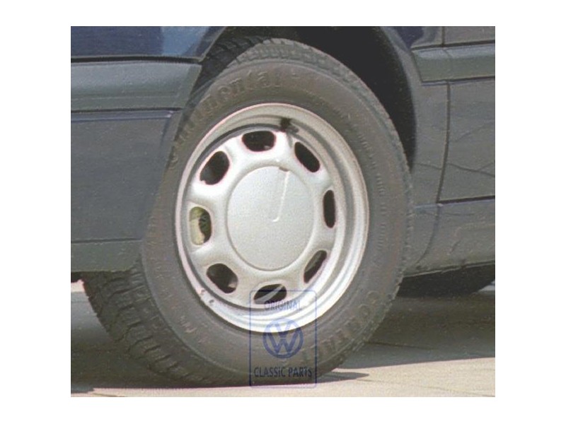 Genuine VW Steel Rim Chrome Colored - 1H0601025A 091