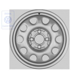 Genuine VW Steel Rim Chrome Colored - 1H0601025P 091