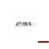 Genuine VW FSI Rear Trunk Boot Badge Emblem Chrome Blue - 6E0853675B HCE