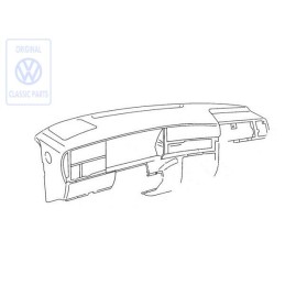 Genuine VW Dash Panel, Padded Mauritius Blue - 1H6857003Q H45