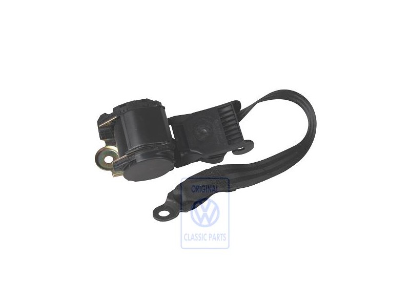 Genuine VW Three-Point Safety Belt Satin Black - 1H3857806A B41