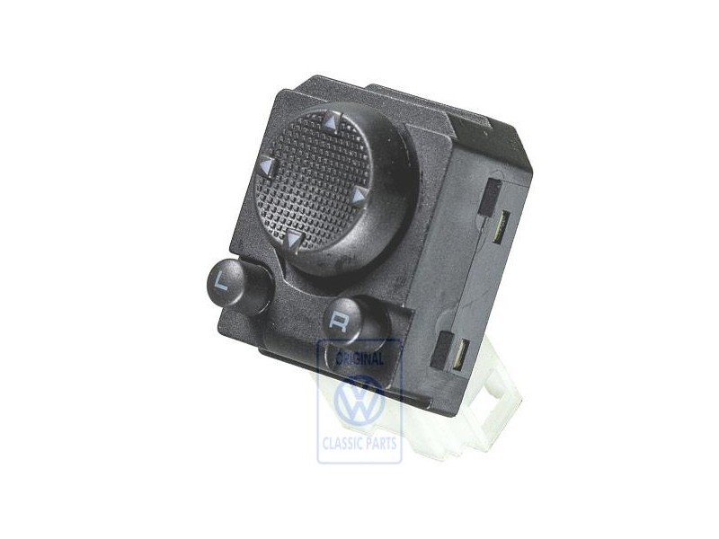 Genuine VW Switch For Exterior Mirror Adjustment Satin Black - 1H0959565 01C