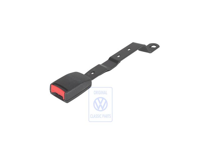 Genuine VW Belt Latch Satin Black/Fire Red - 1H0857755 FCN