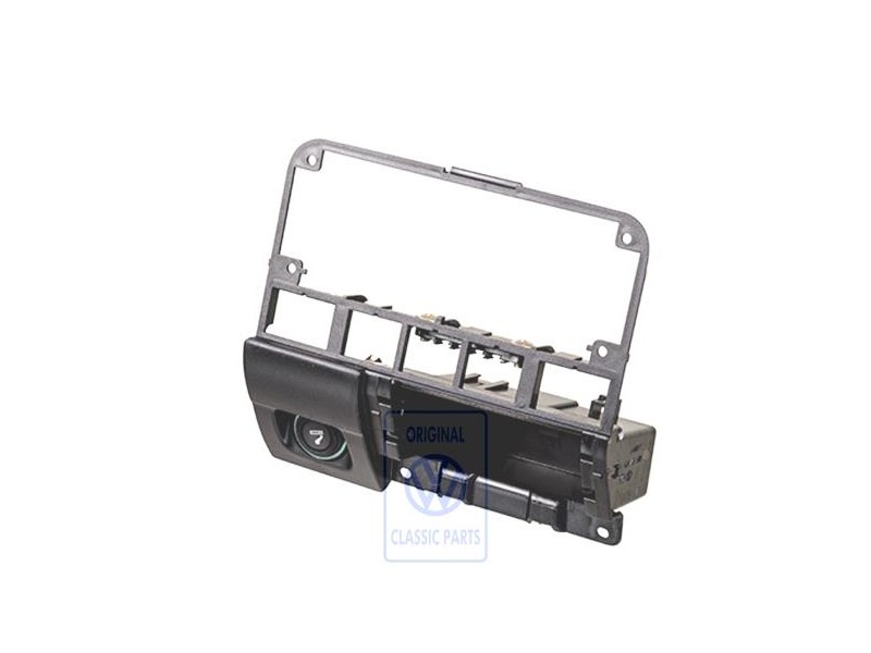 Genuine VW Switch Bracket With Housing For Ashtray Satin Black - 1H2857305 01C
