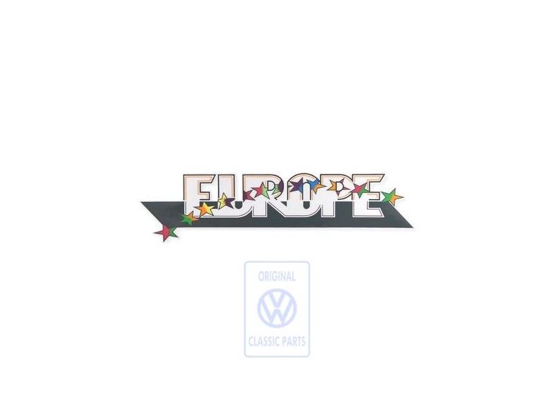 Genuine VW Film Lettering Black/Multicolor - 1H9853432 V05