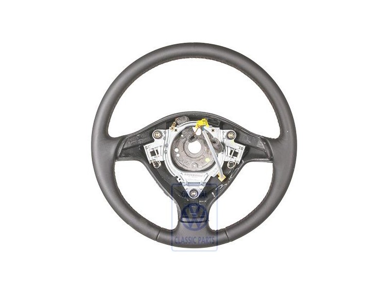 Genuine VW Sports Steering Wheelleather Black/Red - 1J0419091AELMD