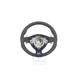Genuine VW Sports Steering Wheel(Leather) Black/Crystal Grey - 1J0419091DMQHS
