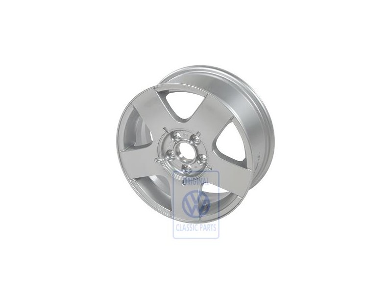 Genuine VW Aluminium Rim Chrome Coloured Metallic - 1J0601025AA091