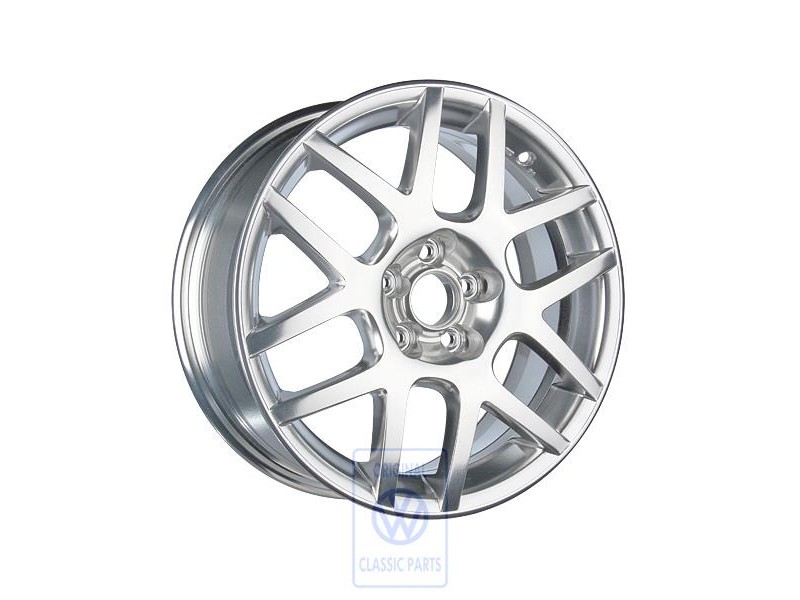 Genuine VW Aluminium Rim Burnished Aluminium - 1J0601025AN2ZQ