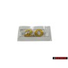 Genuine VW 2.0 Rear Boot Badge Emblem Yellow - 1J0853675ADPVQ
