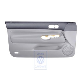 Genuine VW Door Panel Trim Cloth Black/Flannel Grey - 1J3867011BQHRQ