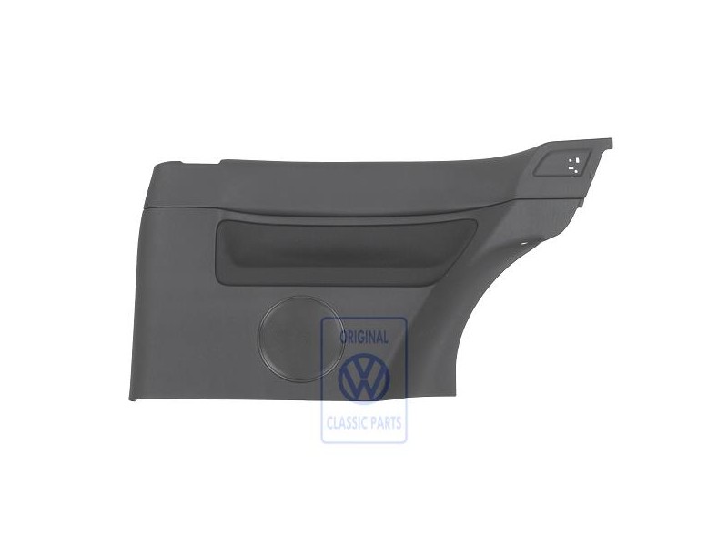 Genuine VW Side Trim (Fabric) Black/Black - 1J3867044CFHRP