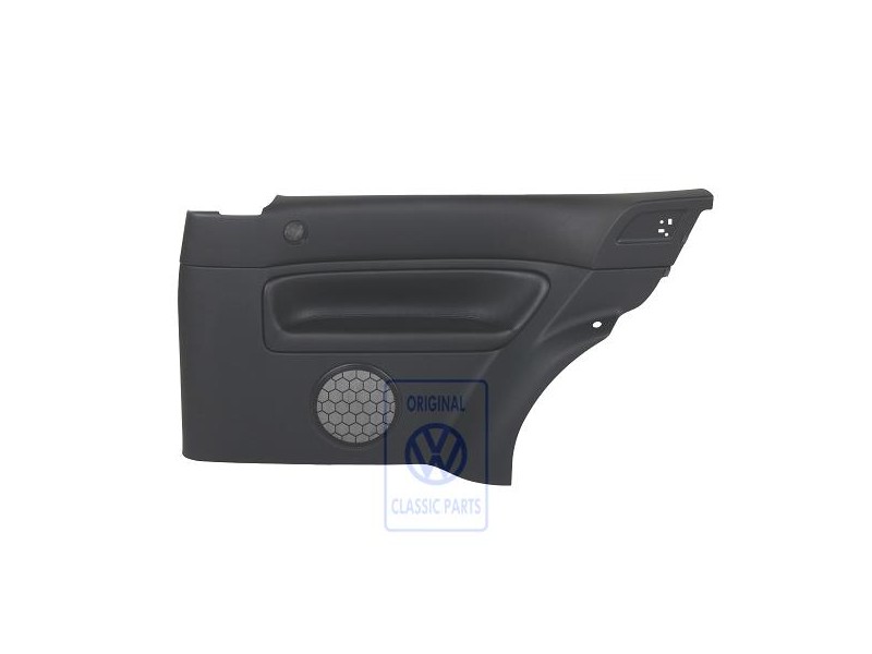 Genuine VW Side Panel Trim (Leather) Black/Black - 1J3867044DJLKU