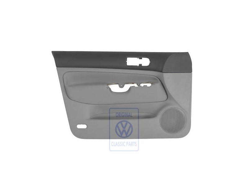 Genuine VW Door Panel Trim (Cloth) Black/Flannel Grey - 1J4867011CKJGK