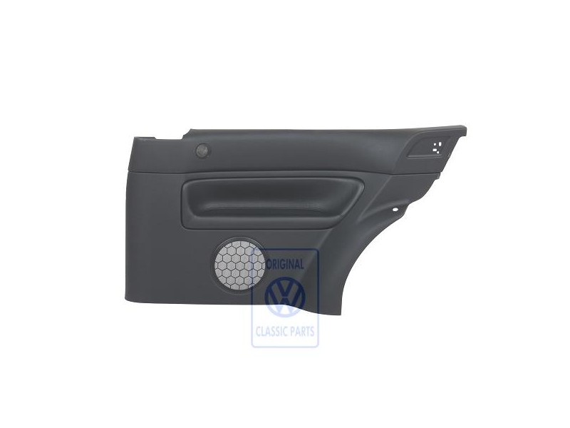 Genuine VW Door Panel Trim (Cloth) Black/Jazz Blue - 1J4867011CNLZG