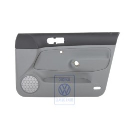Genuine VW Door Panel Trim Cloth Black/Flannel Grey - 1J4867012CJJGK