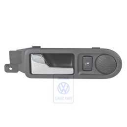 Genuine VW Door Inner Release Lever With Loudspeaker Black - 3B0839113BGB41