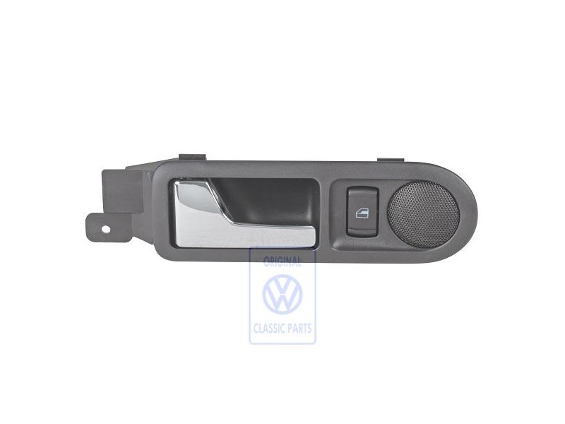 Genuine VW Door Inner Release Lever With Loudspeaker Black - 3B0839113BGB41