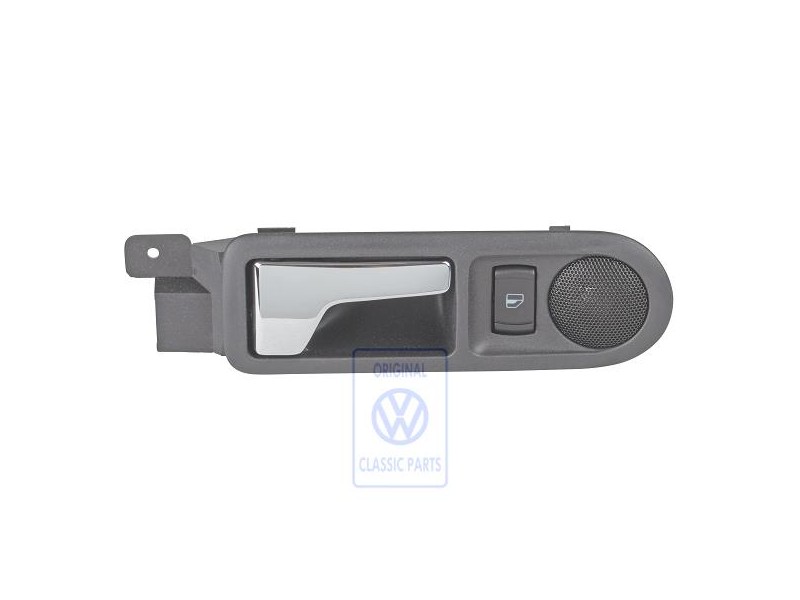 Genuine VW Door Inner Release Lever With Loudspeaker Black - 3B0839114BGB41