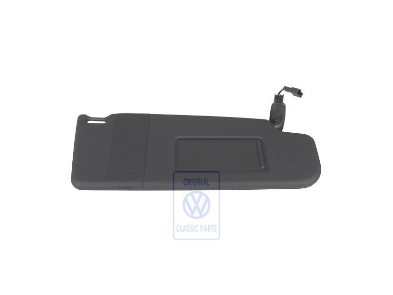 Genuine VW Sun Visor With Mirror And Cover Black - 3B0857552AK3H8
