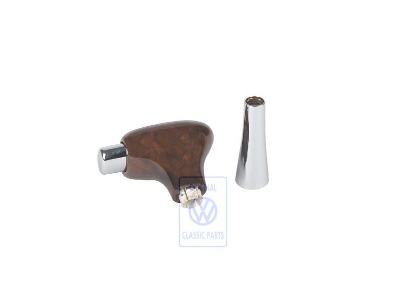 Genuine VW Selector Lever Handle (Wood) Burr Walnut - 1J1713139H 2WE