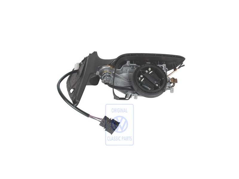 Genuine VW Exterior Mirror Housing Satin Black - 1J2857507C 01C