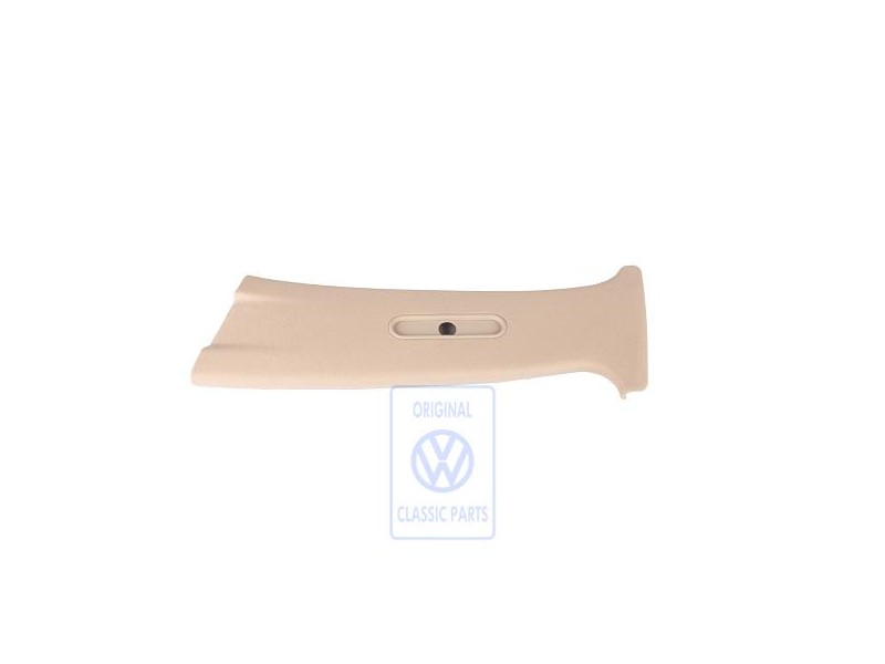 Genuine VW B-Pillar Trim Light Beige - 1J4867243C 2PK