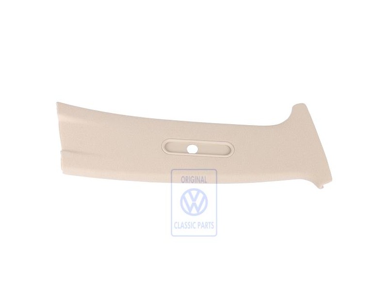 Genuine VW B-Pillar Trim Light Beige - 1J4867244C 2PK