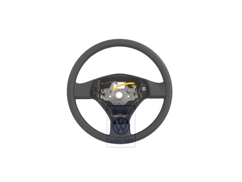 Genuine VW Sports Steering Wheel(Leather) Black - 3B7419091B E74