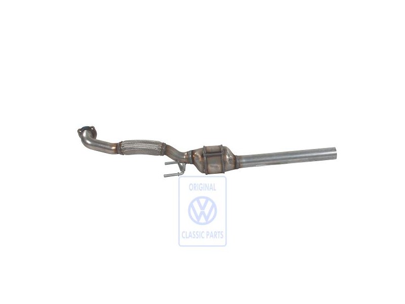 Genuine VW Exhaust Pipe With Catalyst - 1J0254505RX