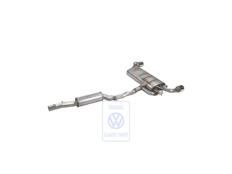 Genuine VW Centre Silencer With Rear Silencer - 1J6253207DB