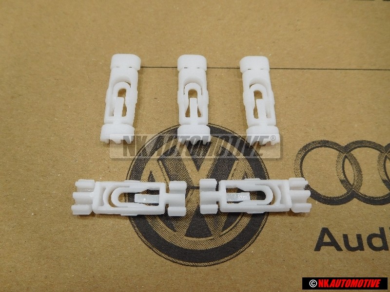 5x Genuine VW Rain Gutter Roof Moulding Trim Clip - 1H0853733B