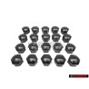 20x Genuine VW Wheel Bolt Cover Lug Nut Cap Black - 321601173A 01C