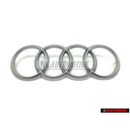 Genuine Audi Rings Engine Cover Badge Emblem Silver - 022103940
