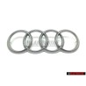 Genuine Audi Rings Engine Cover Badge Emblem Silver - 022103940