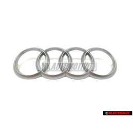 Genuine Audi Rings Engine Cover Badge Emblem Silver - 022103940