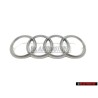 Genuine Audi Rings Engine Cover Badge Emblem Silver - 022103940