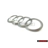 Genuine Audi Rings Engine Cover Badge Emblem Silver - 022103940