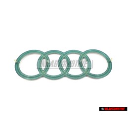 Genuine Audi Rings Engine Cover Badge Emblem Silver - 022103940