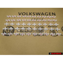 50x Genuine VW Upper Side Moulding Installation Clip - 113853585C