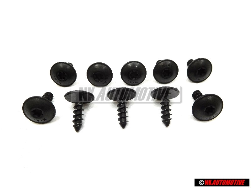 10x Genuine VW Hexagon Socket Head Panel Bolt 5x16 - N 90974701